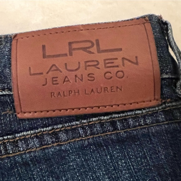 Lauren Ralph Lauren Dark Wash Indigo Denim Jeans Size 6x30, Classic Straight - Picture 6 of 7